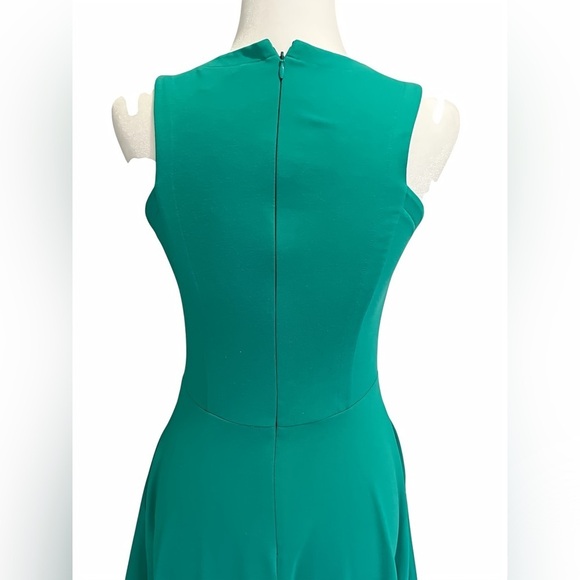 Banana Republic Skater Dress Teal Size 0 XS Fit & Flare Sleeveless Pockets - Picture 5 of 10